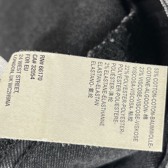 Free People Jeans Women 28 Gray Denim Flare Raw Hem High Waist Wide Bell Bottoms - Picture 8 of 11